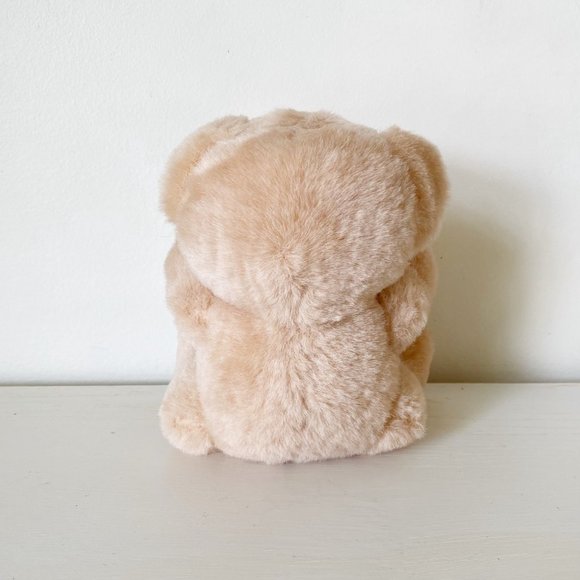 Dan Dee Plush Bear Tan Pink Vintage 1988 Stuffed Animal - Picture 2 of 6